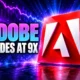 Adobe trades at 9.26 times after Q3 beat