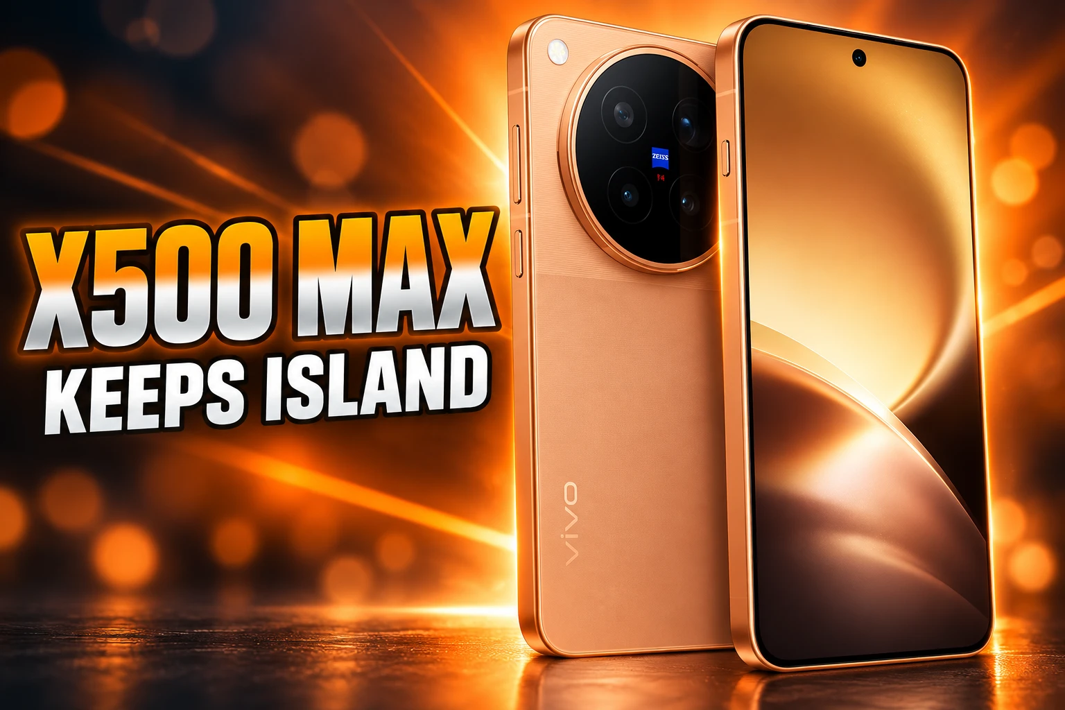 vivo X500 Pro Max 400mm teleconverter circular camera design