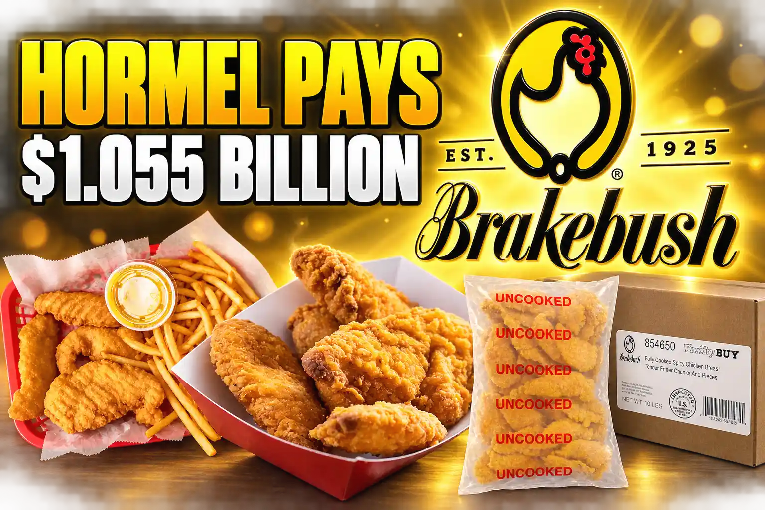Hormel Foods Brakebush $1.055 billion chicken acquisition